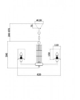 Подвесной светильник Maytoni H015PL-06G-foto2