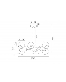 Люстра Freya FR5121PL-08G-foto4