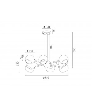 Люстра Freya FR5121PL-08G-foto4