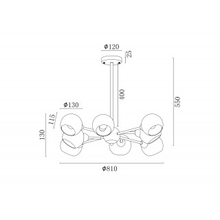 Люстра Freya FR5121PL-08G-foto4