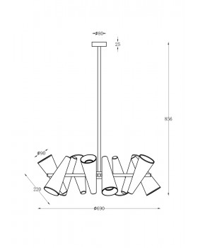 Подвесной светильник Maytoni MOD095PL-10BS-foto3