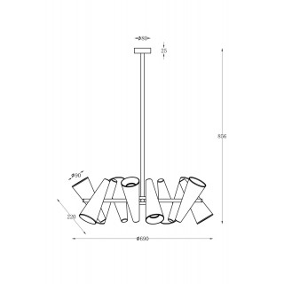 Подвесной светильник Maytoni MOD095PL-10BS-foto3