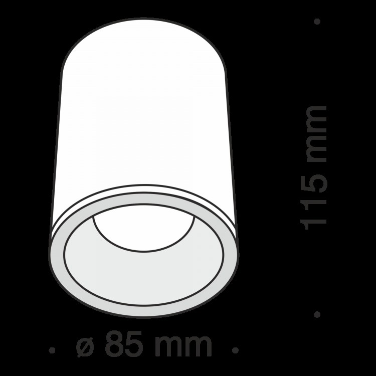 Потолочный светильник Technical C029CL-01W