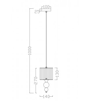 Подвесной светильник Freya FR5093PL-01CH-foto5
