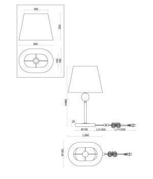Настольный светильник Freya FR2028TL-01N-foto2