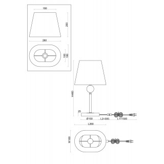 Настольный светильник Freya FR2028TL-01N-foto2