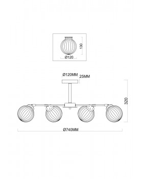 Люстра Freya FR5041PL-06BS-foto2