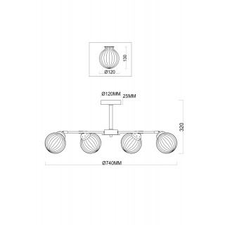 Люстра Freya FR5041PL-06BS-foto2