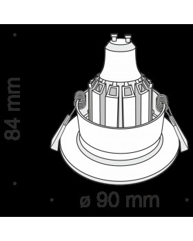 Встраиваемый светильник Technical DL041-01RG-foto3