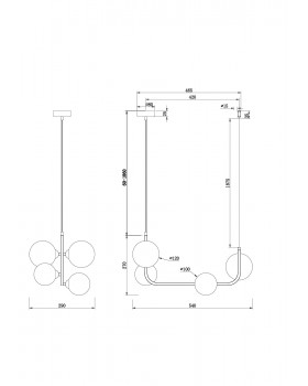 Люстра Freya FR4005PL-04B-foto2
