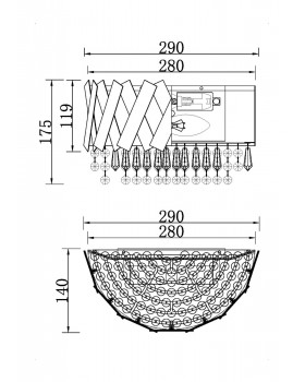 Настенный светильник (бра) Maytoni MOD017WL-02BS-foto2