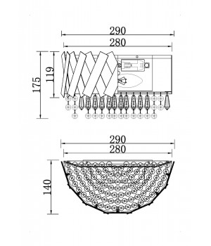 Настенный светильник (бра) Maytoni MOD017WL-02BS-foto2