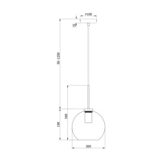 Подвесной светильник Freya FR8005PL-01BS-foto5