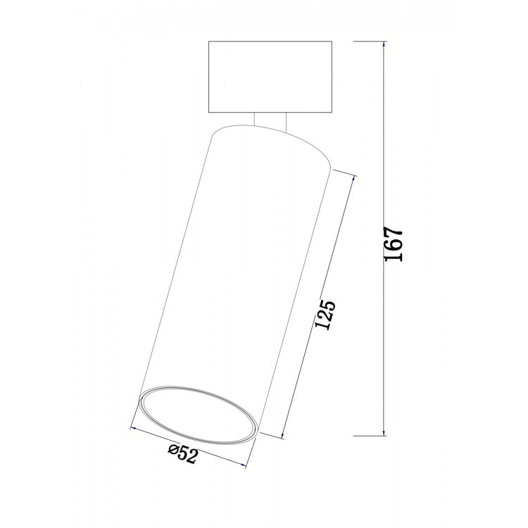 Потолочный светильник Technical C055CL-L12W4K