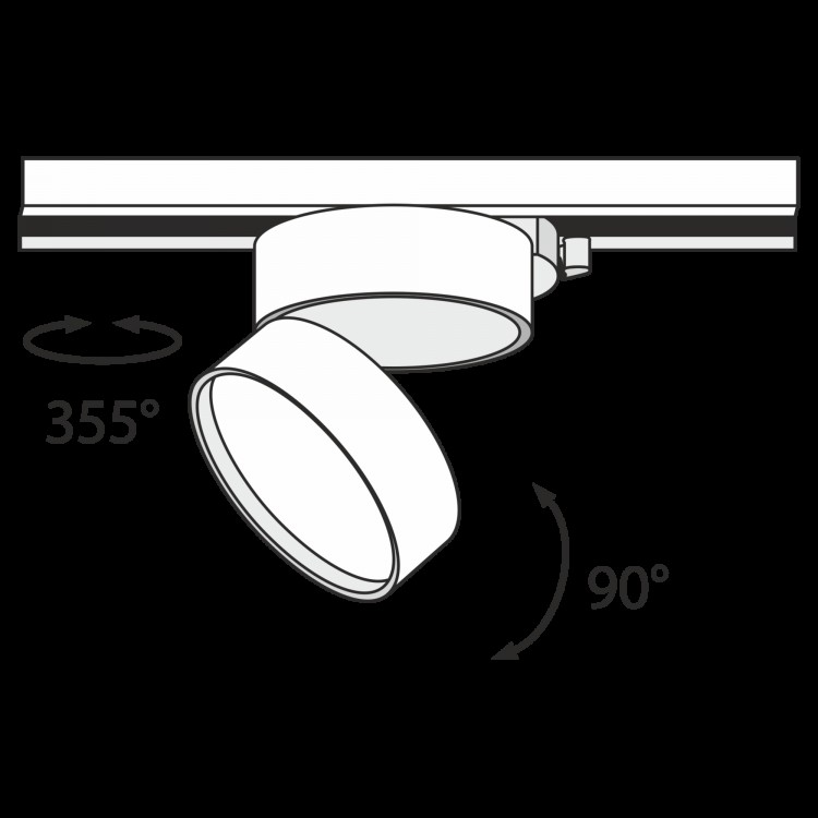 Трековый светильник Technical TR007-1-18W3K-W