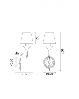 Настенный светильник (бра) Freya FR2005WL-01BZ-foto9