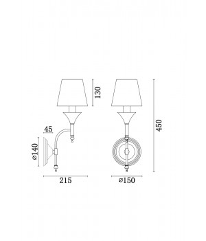 Настенный светильник (бра) Freya FR2005WL-01BZ-foto9
