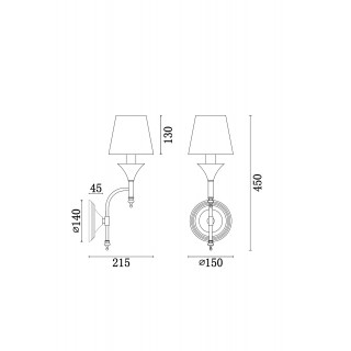 Настенный светильник (бра) Freya FR2005WL-01BZ-foto9
