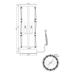 Настольный светильник Maytoni MOD043TL-02G-foto5