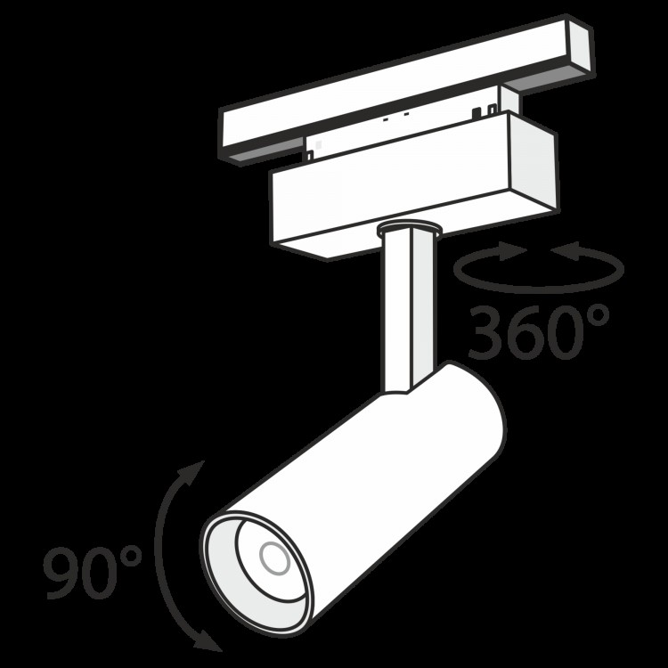 Трековый светильник Technical TR019-2-10W4K-B