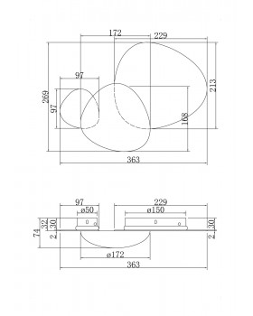 Настенный светильник (бра) Maytoni MOD314WL-L8G3K-foto5