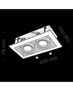 Встраиваемый светильник Technical DL008-2-02-B-foto4