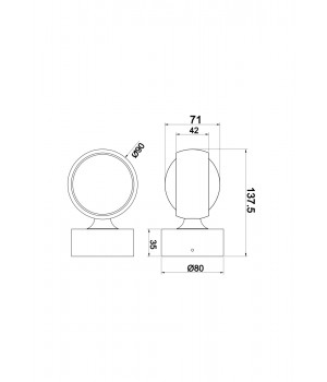 Настенный светильник (бра) Technical MOD072WL-L8W3K-foto5
