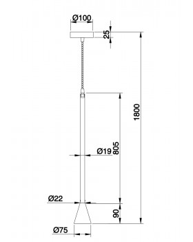 Подвесной светильник Technical P064PL-01B-foto6