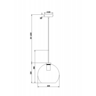 Подвесной светильник Freya FR8003PL-01BS-foto2