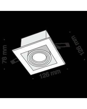 Встраиваемый светильник Technical DL008-2-01-B-foto7