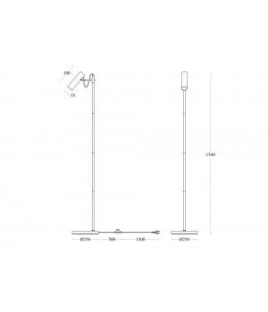 Напольный светильник (торшер) Maytoni MOD129FL-01W-foto2