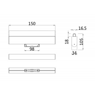 Трековый светильник Technical TR013-2-10W4K-B-foto5
