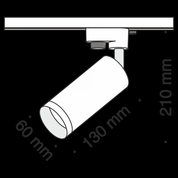 Трековый светильник Technical TR004-1-GU10-RG