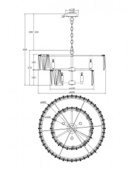 Подвесной светильник Maytoni MOD043PL-12G-foto4