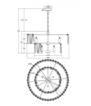 Подвесной светильник Maytoni MOD043PL-12G-foto4