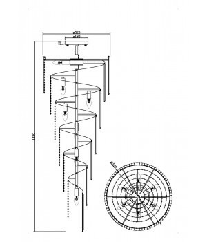 Подвесной светильник Maytoni RC005PL-12CH-foto2