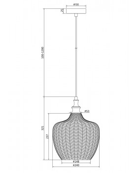 Подвесной светильник Maytoni P032PL-01BS-foto2
