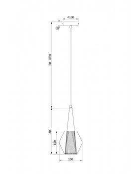 Подвесной светильник Freya FR8008PL-01GB