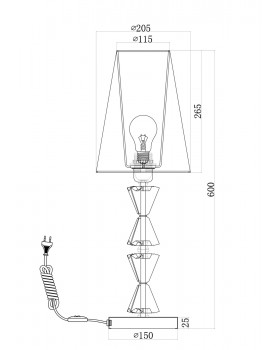 Настольный светильник Maytoni MOD079TL-01CH-foto4