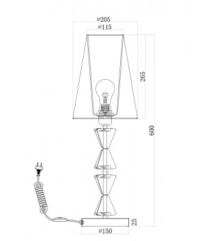 Настольный светильник Maytoni MOD079TL-01CH-foto4