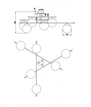 Потолочный светильник Maytoni MOD048CL-06G-foto2