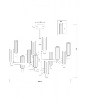 Люстра Freya FR5167PL-12BS-foto8