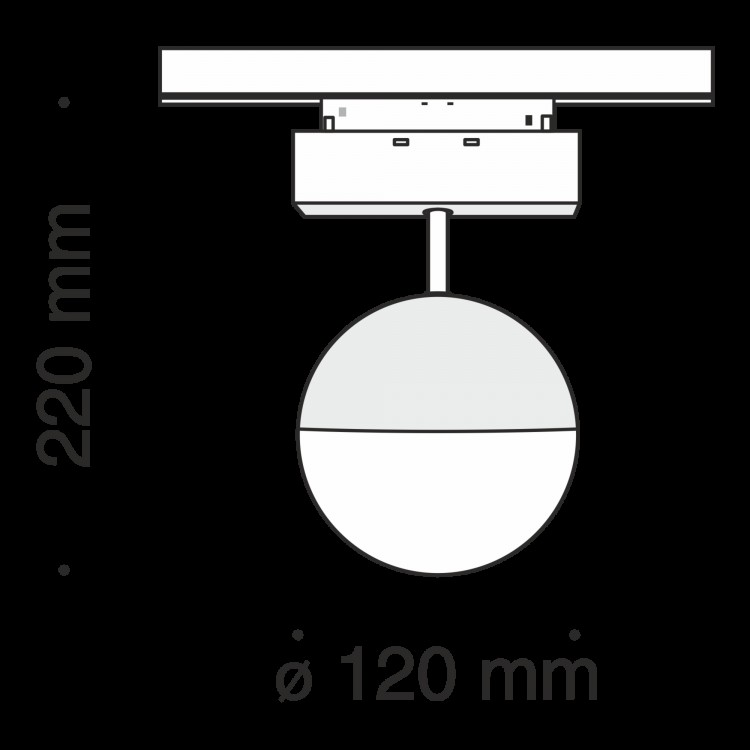 Трековый светильник Technical TR017-2-10W3K-B