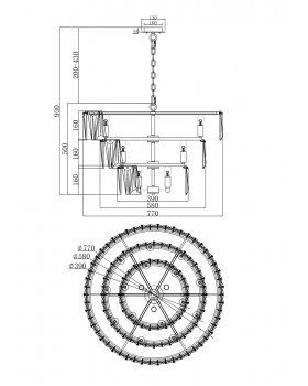 Подвесной светильник Maytoni MOD043PL-18CH-foto2