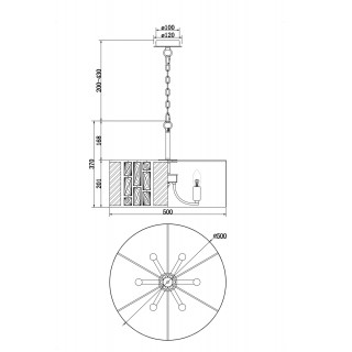 Подвесной светильник Maytoni MOD028PL-06CH-foto2