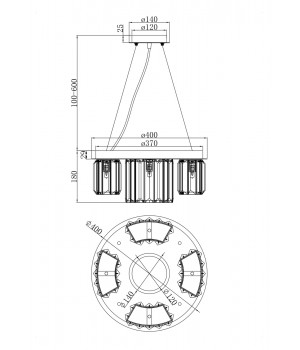 Подвесной светильник Maytoni MOD083PL-04CH-foto3