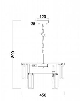 Люстра Freya FR11001PL-08G-foto2