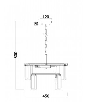 Люстра Freya FR11001PL-08G-foto2