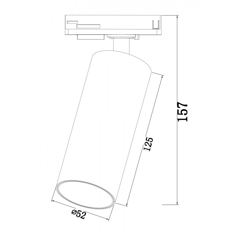 Трековый светильник Technical TR021-1-12B3K