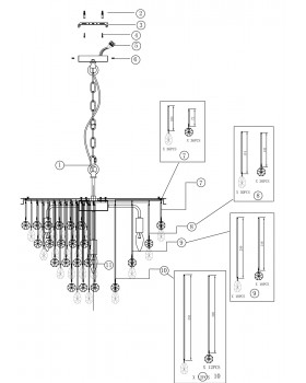 Подвесной светильник Maytoni MOD091PL-07CH-foto3